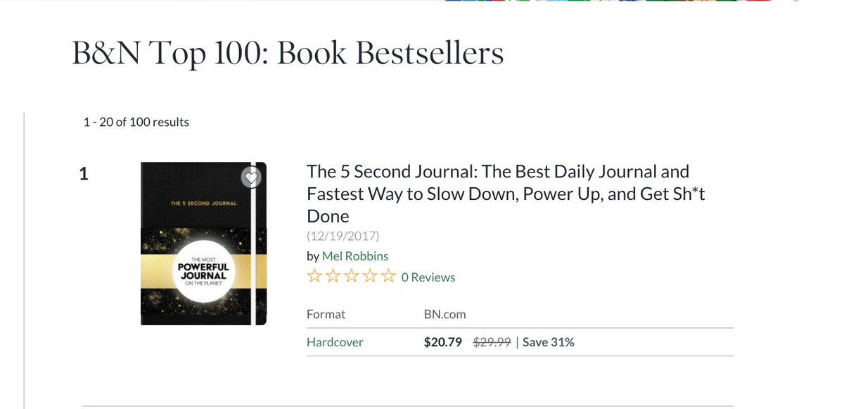 Mel Robbins On Twitter 5secondjournal Is 1 At Bnbuzz Your
