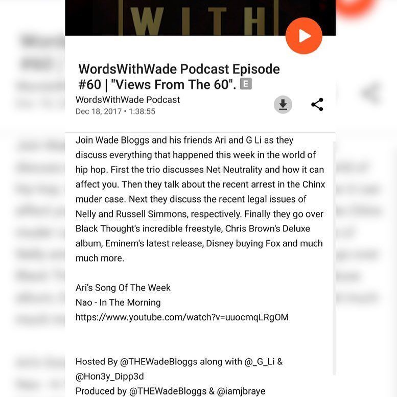 Brocksmis's tweet photo. No iPhone?? No problem!
The #wordswithwadepodcast is available on #GooglePlay #Soundcloud #TuneIn and more.
....
LIKE, COMMENT, SUBSCRIBE, SHARE
.....
#WordsWithWade #hiphop #rap #hiphoppodcast #rappodcast #podcasts #hiphopculture #instagood #ari #thewad… https://t.co/UGDhYjjcV5 https://t.co/ENd5V5lREy