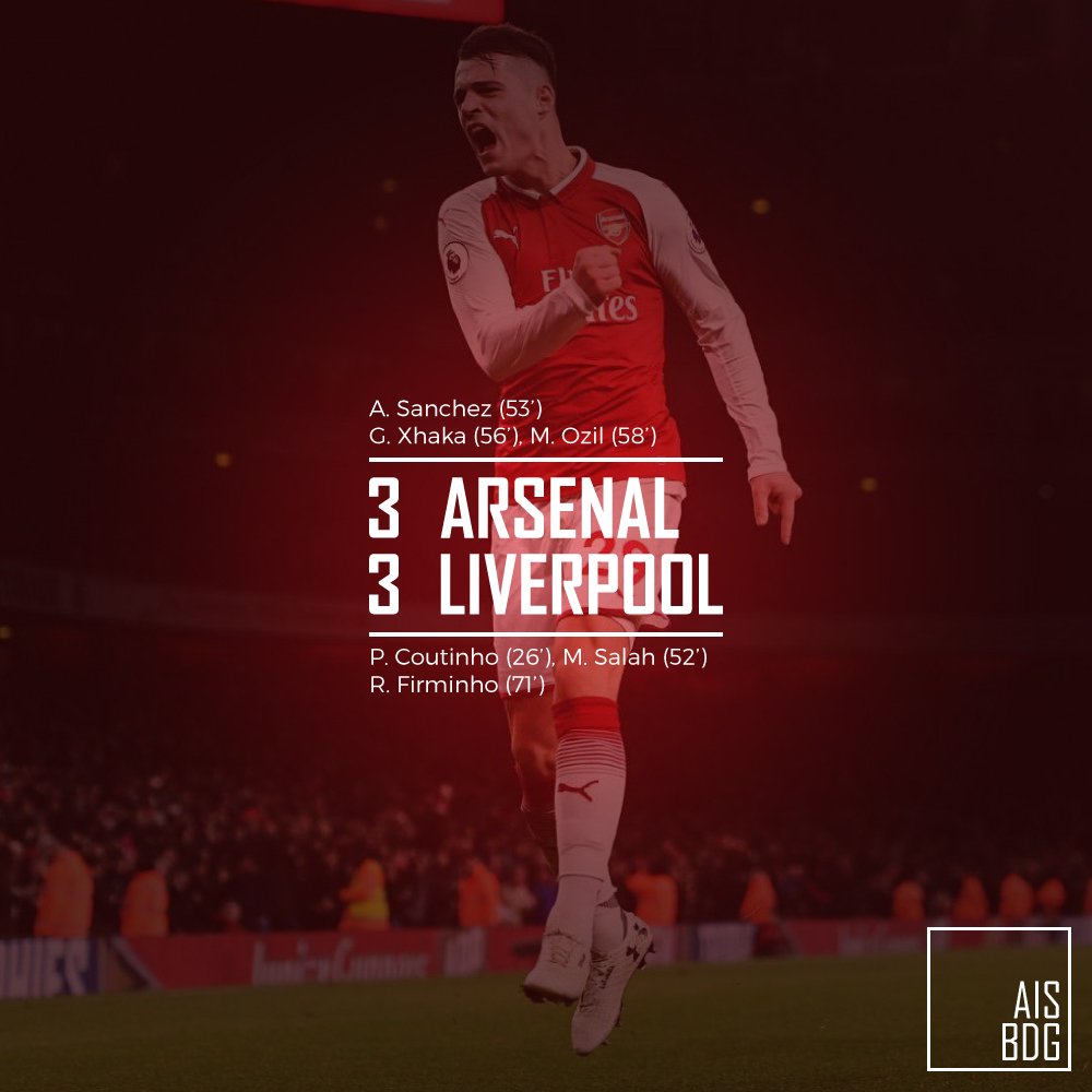 AIS_BDG's tweet photo. #InfoAISBDG
could've been better @Arsenal
#MatchResult #PremierLeague #GameWeek19 #ARSLIV #ARSvLIV #Arsenal #ArsenalUpdates #ArsenalNews #InfoArsenal #BeritaArsenal #BeritaAISBDG https://t.co/kqsPUZVgM4