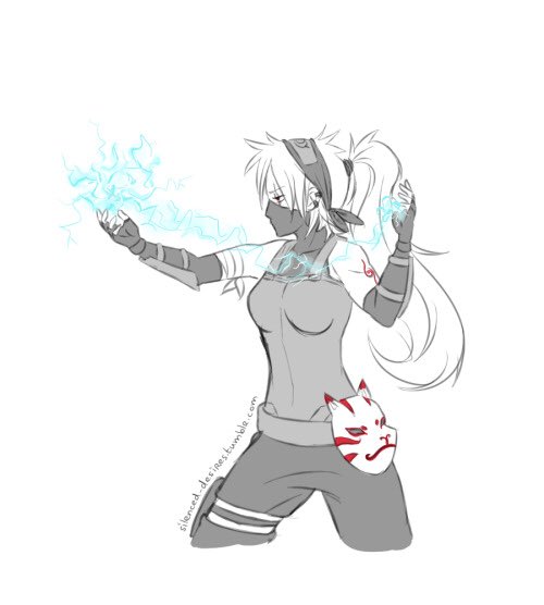 Female Kakashi Drawing