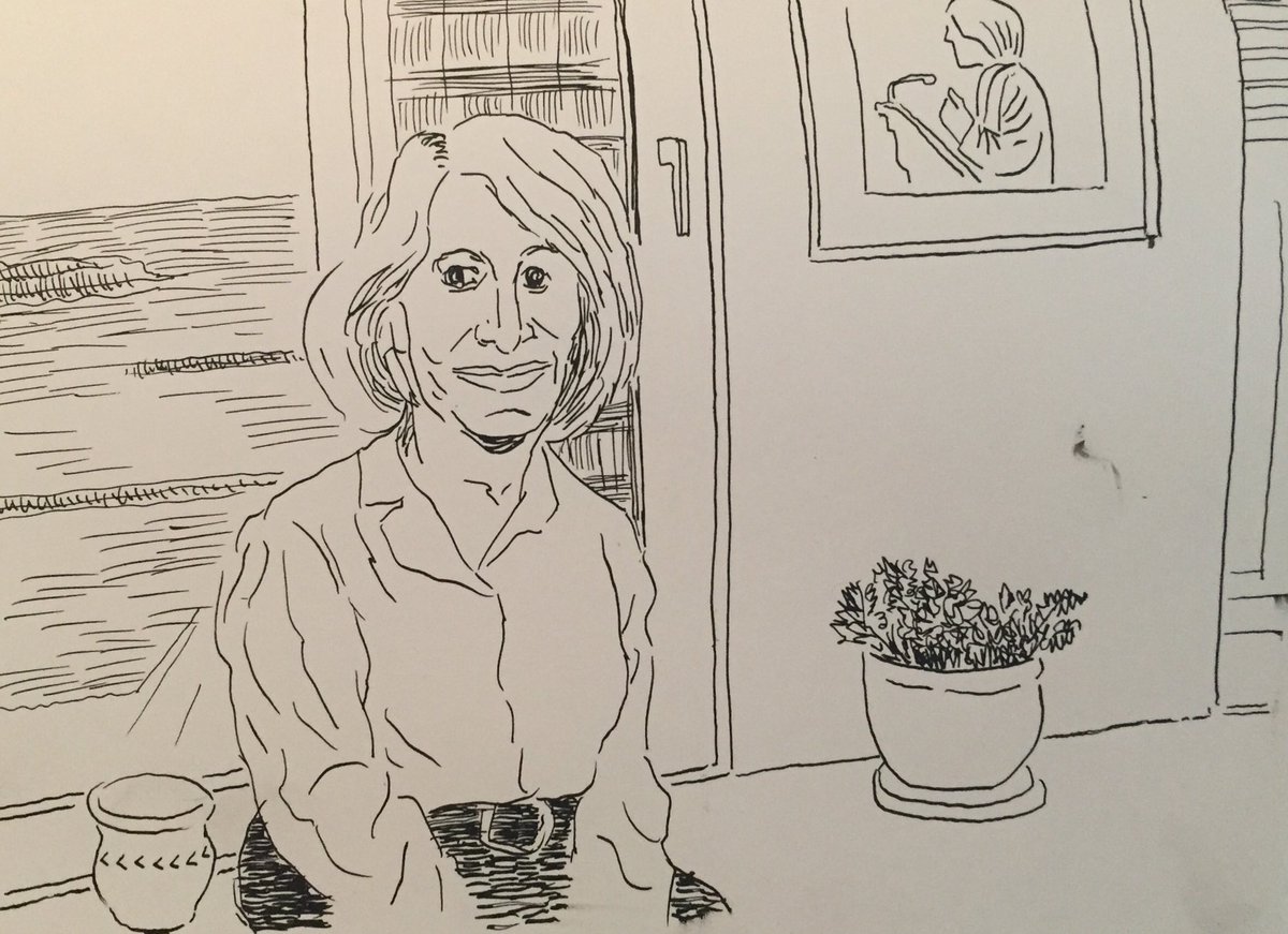 PeterLandau's tweet photo. Janet Benshoof, Women’s Champion on a Global Scale #obitpix #janetbenshoof #lawyer #reproductiverights #womensequality #aclu #centerforreproductiverights #globaljusticecenter #sketch #sketchbook #penandink https://t.co/L5Ay2qewce