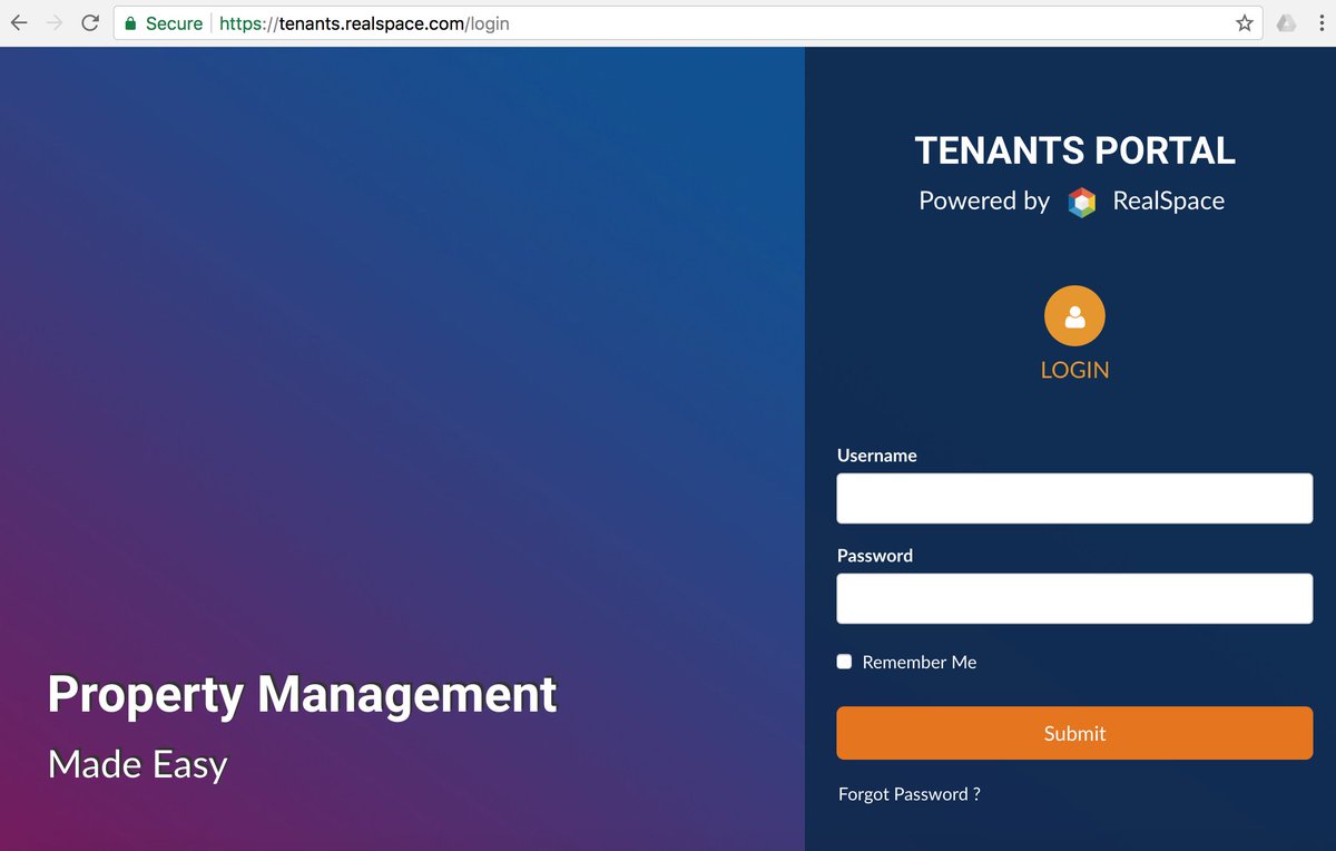 RealSpaceGlobal's tweet photo. Offering your tenants a dedicated portal where they can login to raise maintenance requests, pay their service fees or check when their next rental payment is due is critical for any #PropertyManagement company. RealSpace Property Management provides this to all users. https://t.co/6jHAqpshDa