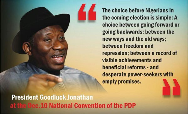AfricaFactsZone's tweet photo. Dr. Goodluck Jonathan Quotes 

"I am the most criticized President in the world but when I leave power, Nigerians will miss me."

"I want Nigerians to know I meant well."

"The choice before Nigerians in the 2015 elections is simple, to go forward or backwards." https://t.co/dzXGSyS0iY
