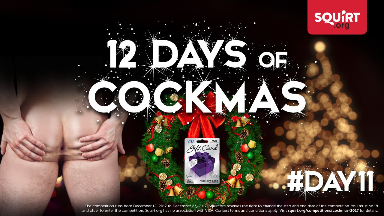 Squirt.org - Hookup & Cruising on X: On the 11th Day of #Cockmas,  t.co5CfQENnvus gave to me... a $50 VISA gift card; the thought  makes my #cock rock hard! We'll be randomly