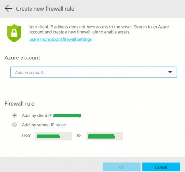 hareshambaliya's tweet image. Azure Integration with Create Firewall Rule
#SQLOpsStudio #SQLServer