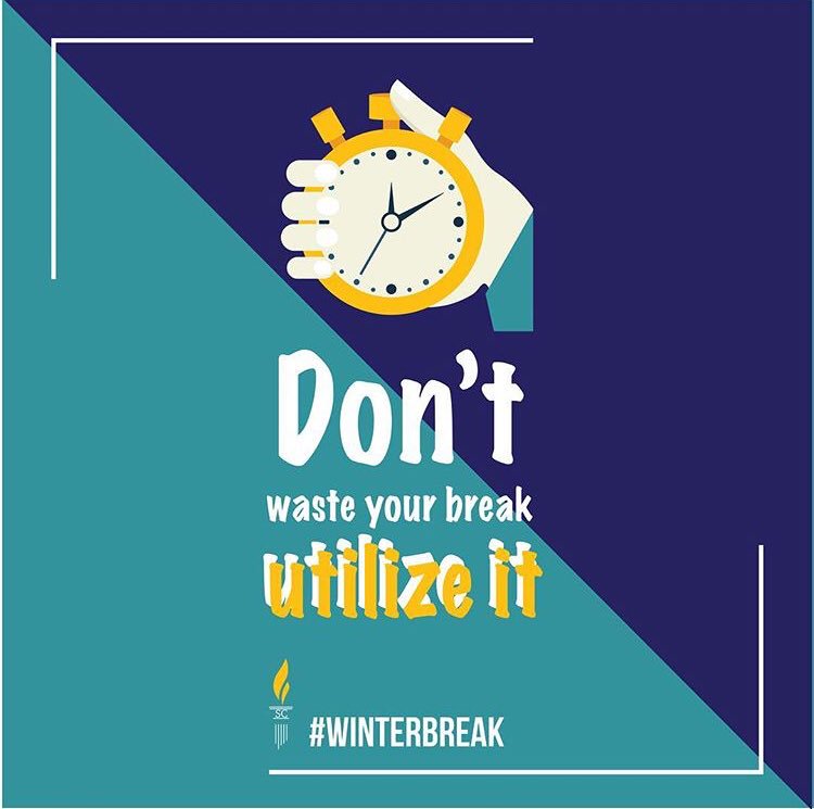 Use this break wisely everyone!