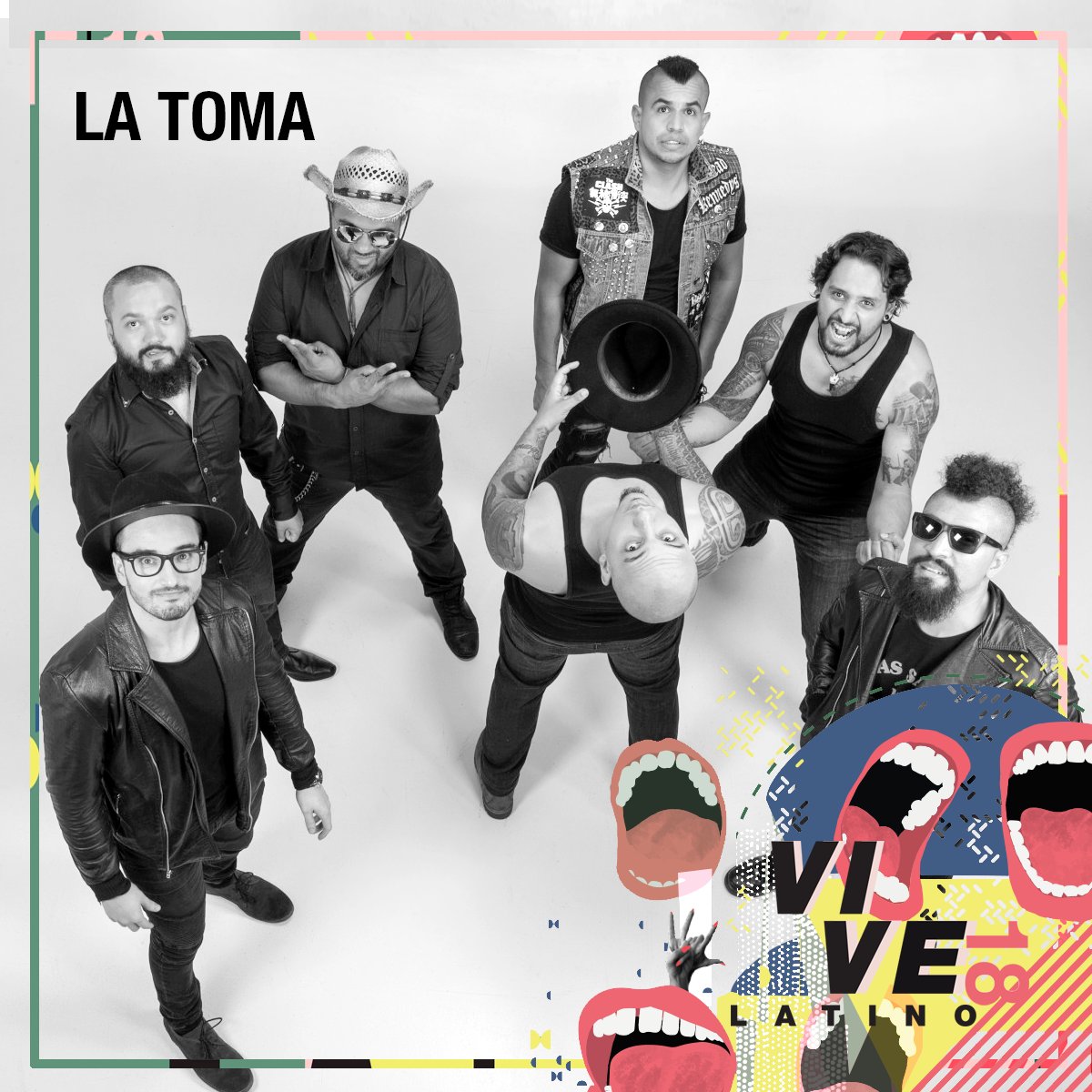 La #BandaDelDía son los colombianos de <a href="/La_Toma/">INFOCENTRO LA TOMA</a>, quienes llegan por primera vez al escenario del Vive Latino en su decimonovena edición. 
#VL18 🎫: bit.ly/VL18_OT