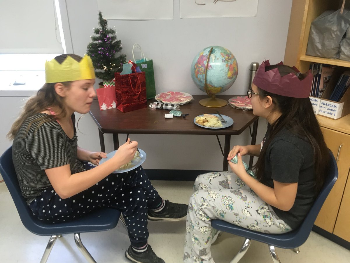 Upland_Hunter's tweet photo. After listening to #DaveCooksTheTurkey from @CBCVinylCafe The students decided to cook โButchโ for a big group meal!! @DucharmeMJ @Cefsk https://t.co/q2ES7ff6DV