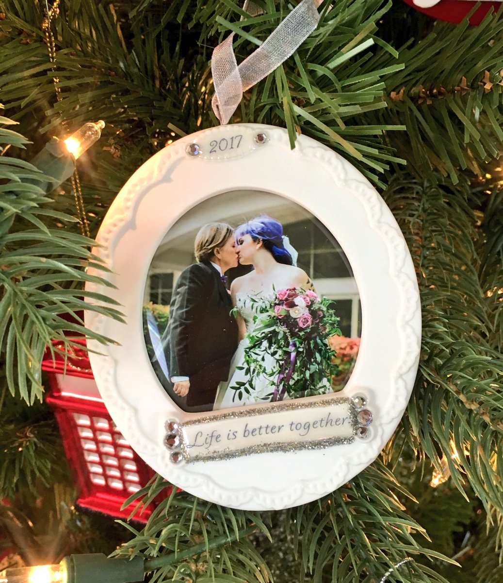 My favorite Christmas Ornament this year! ❤️🎄 #FirstChristmasTogether