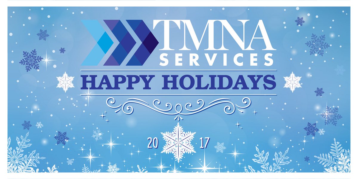 TMNA_Services's tweet photo. TMNAS would like to wish everyone and their families a happy holiday. #HappyHolidays #Enjoy #Fun #Family #2017Success #2018 #TMNAS https://t.co/27Q7u2UyJ7