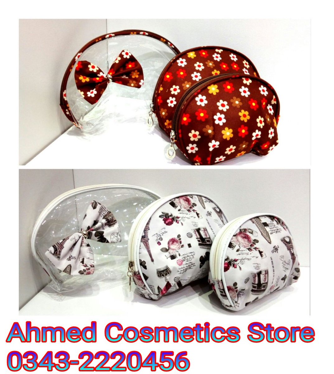Nivea_Pakistan's tweet photo. 3 PIECE MAKE UP POUCH 
Available in Online Store
#AhmedCosmeticsStore 
Take an order
Call / Sms / Whatsapp
0343-2220456
Cash on Delivery Available
Like Our facebook page 
https://t.co/iH7SGkxZEw https://t.co/0AJeG24a3a