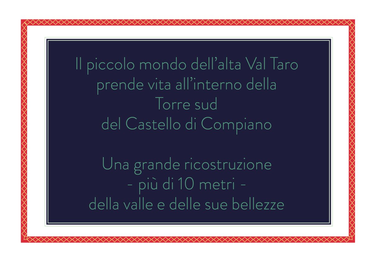 compianocastle's tweet photo. @rtavideotaro, avete saputo dell'inaugurazione di martedì al @compianocastle? LA MIA VALLE, un modello dell'Alta Val Taro, più di 10 metri di nuovo allestimento permanente ... come fosse un presepe! https://t.co/f299LGtoUt