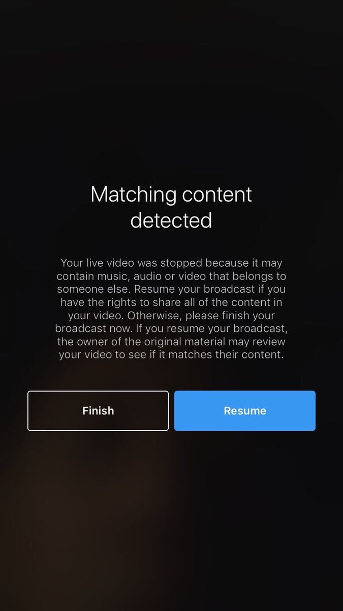 Matt Navarra On Twitter Wow Instagram Interrupts Your Live Video If It Detects Content Being Streamed That Infringes Someone Else S Copyright H T Blueasyraff Https T Co Wcslaafa67