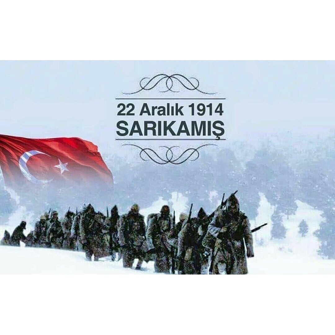 103 yıl önce bugün Sarıkamış’ta kardan kefenlere bürünen aziz şehitlerimizi rahmet ve minnetle anıyoruz. Ruhları şâd olsun. #Sarıkamış