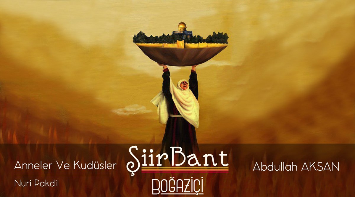 "Anneler ve Kudüsler" adlı Nuri Pakdil'in meşhur şiiri 
Abdullah Aksan'ın yorumuyla Şiirbant Youtube kanalında yayında!

youtu.be/a1hGIncdrFY