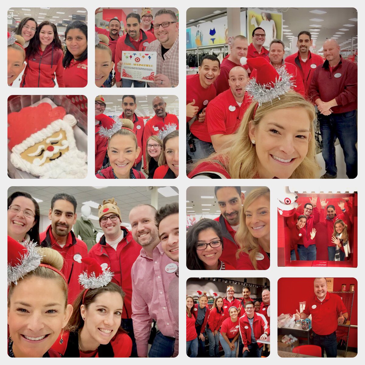 Sales, service, selfies and a whole lot of 🎯spirit! Thank you D441 for an amazing holiday season. Thankful for YOU - all day. everyday. #LuckyHRBP #WeAreTarget #NOVA