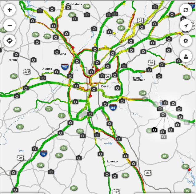 Atlanta Ga Traffic Map 