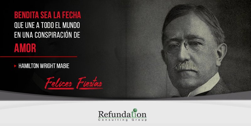 refundation's tweet photo. “Bendita sea la fecha que une a todo el mundo en una conspiración de amor” Hamilton Wright Mabi. Felices Fiestas...!! https://t.co/bmaLaaXkWe