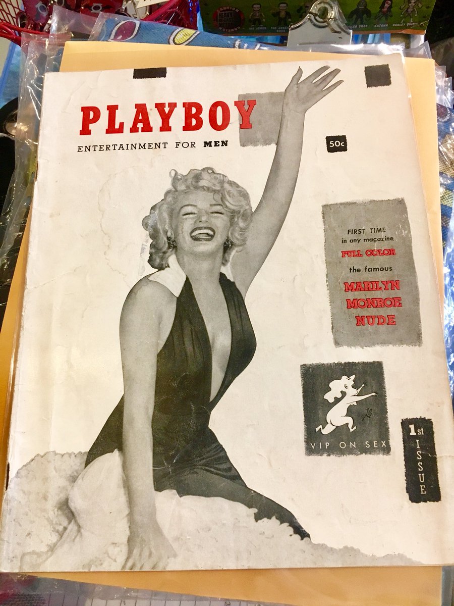 GAppleComics's tweet photo. Need a gift for someone that has everything? How about vintage @Playboy Issue Number 1!!! Features nude color #MarilynMonroe photos #RIPHef https://t.co/30hXRZMWL4