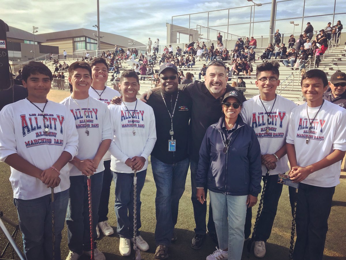 Empowerment Comedian Ernie G. drops by Family and Friends Appreciation Day Concert to give the band a pep talk as they get closer to @RoseParade . #btbstrong #BandLife
