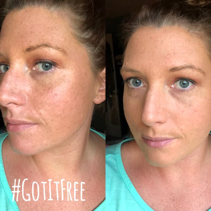 Before and after Maybelline new superstar foundation!