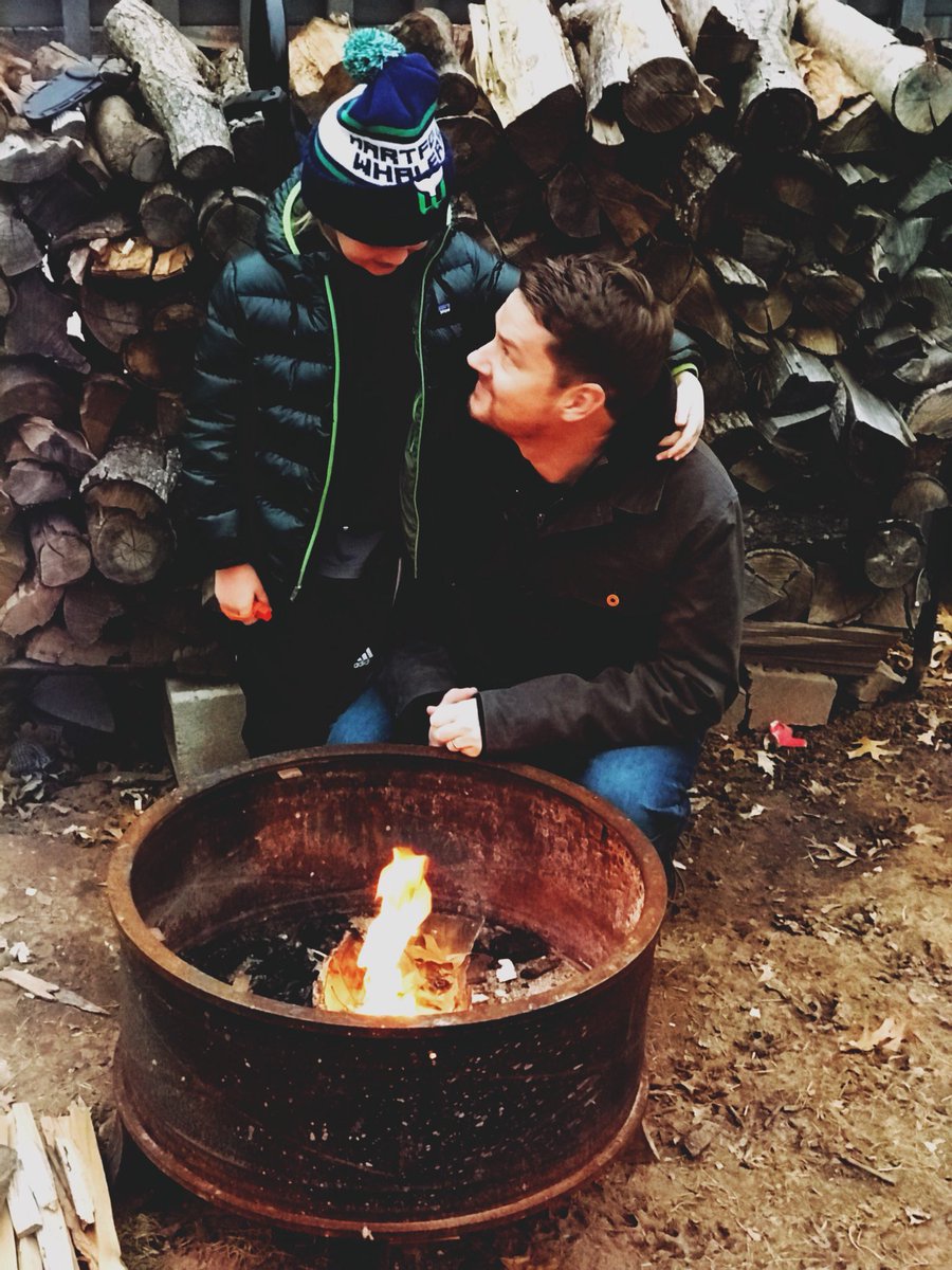 Working on the basics with the cub. Thanks <a href="/Huckberry/">Huckberry</a> for keeping us warm. #SeeYouOutThere <a href="/Flint_TinderUSA/">Flint and Tinder</a> #MadeInAmerica