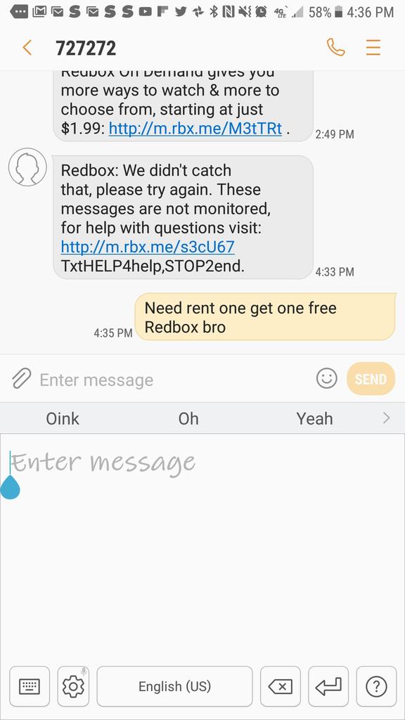 JulioGugui's tweet photo. @Redbox need rent one get one free https://t.co/7FSfodmOPA