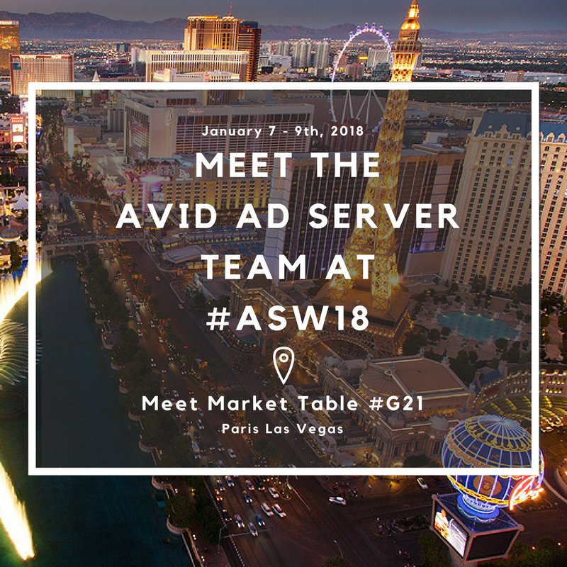 avidadserver's tweet photo. Visit with the AVID Ad Server team in Vegas! #ASW18 https://t.co/HXiO6Dtf4h