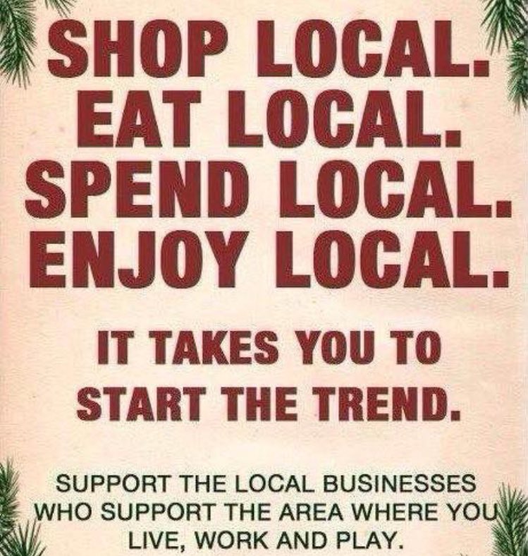 eannahassett's tweet photo. Retweet if you support small businesses in your area... shopping local is not just for Christmas! https://t.co/CTESizwso6