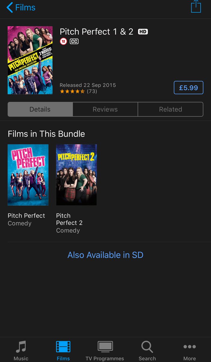 Las3Lunas's tweet photo. @PitchPerfect #itunes deal! #guiltypleasure #PitchPerfect https://t.co/G5IHxP1N62