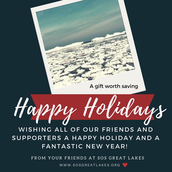 sosgreatlakes's tweet photo. #HappyHolidays to all our supporters and volunteers at SOS Great Lakes. Thank you for all your hard work and dedication this year as we strive to halt the nuclear waste dump: https://t.co/XFqtC5n5kn. #NoDGR https://t.co/XJFK1m3qdp