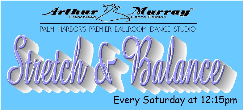 arthurmurraycw's tweet photo. Join us for Latin Cardio @11:30am and Stretch &amp; Balance @12:15pm.  Classes are open to the public for $8/class or $15 for both.  Active semester students are welcome to enjoy groups and parties complimentary. https://t.co/bCzPbiOPjh