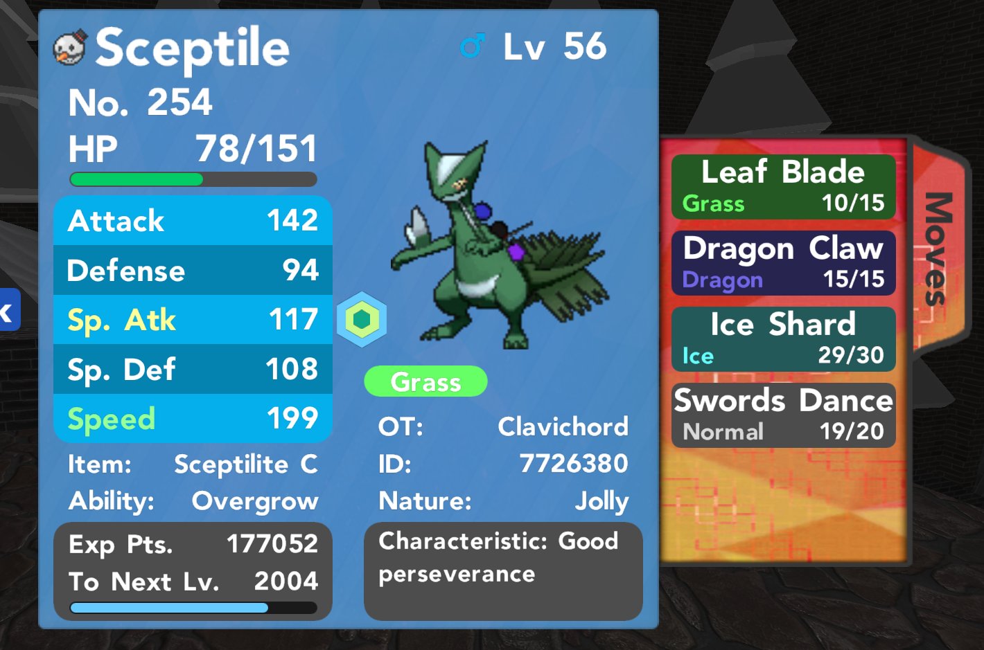 ✨mike✨ on "Giving away this EV-trained Sceptile C in a frosty ball holding a mega Sceptilite C stone. RT TO ENTER! Giveaway ends @ midnight on Christmas. Winner will be