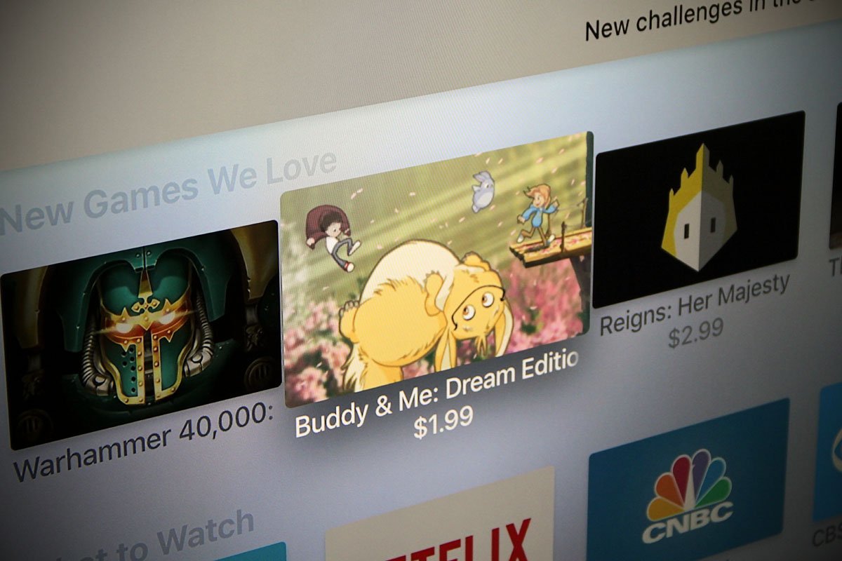 SunbreakGames's tweet photo. Buddy &amp; Me: Dream Edition has launched on @AppleTV, and is featured in the "New Games We Love" list!! Download now on the @AppStore:  https://t.co/SKTG3a5VrD

#AppleTV #tvOS #iOS https://t.co/f9xnN7eMvu