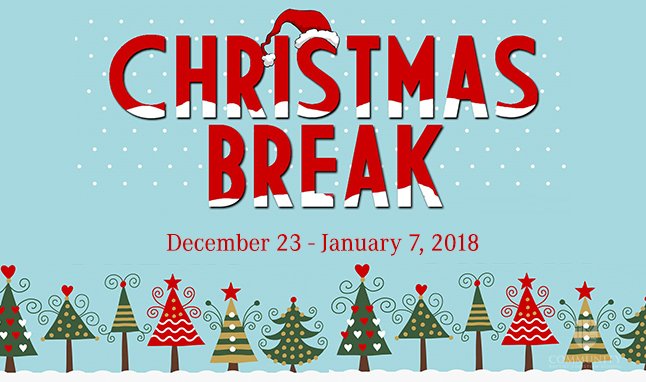 CBCougars's tweet photo. Christmas Break is here!!!! Enjoy your time off and we'll see you in two weeks. #CBCS #Christmas #MerryChristmas https://t.co/hGQ2yTmJRD