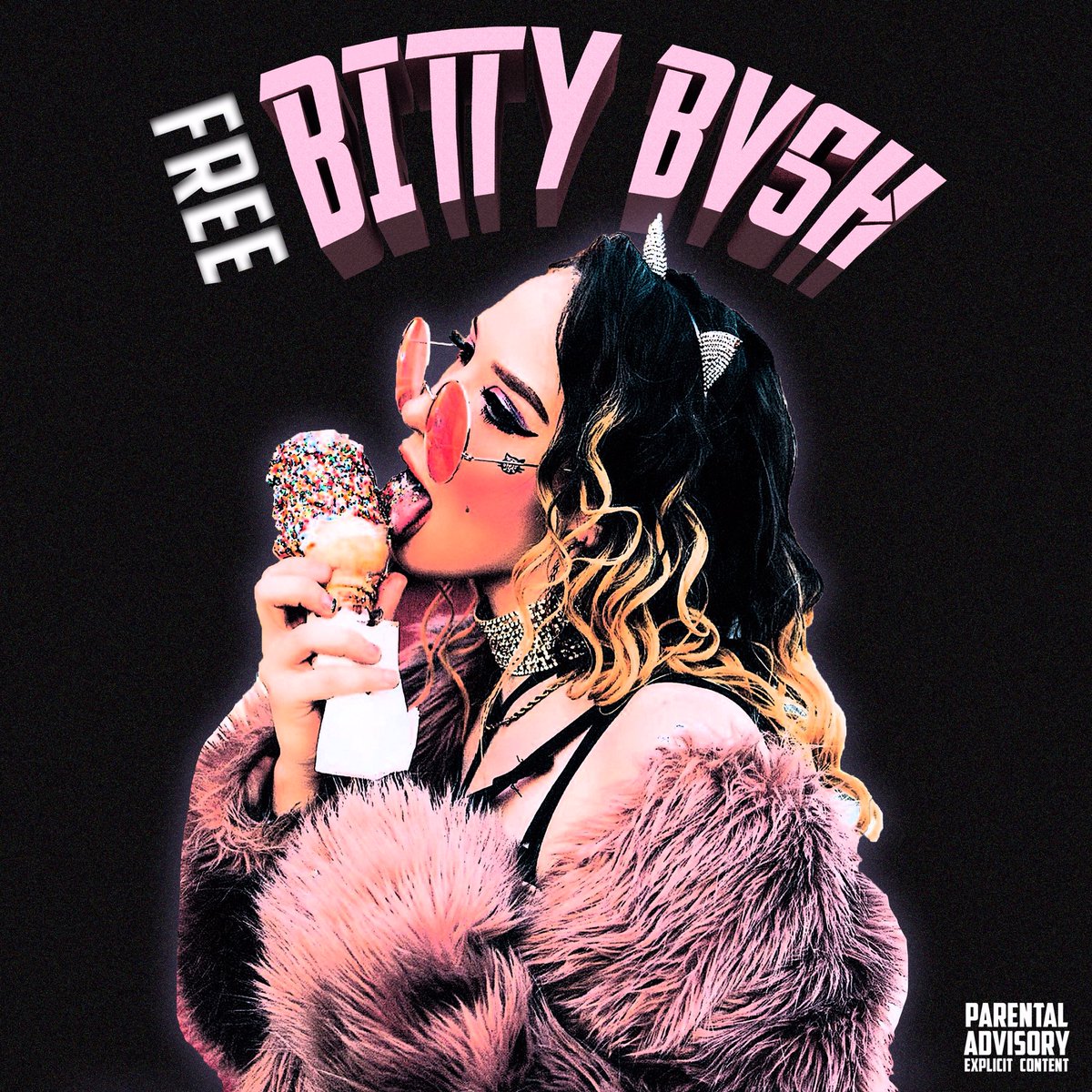 kittykvsh's tweet photo. Ask &amp; you shall receive 🙏🏼 #FREEBITTYBVSH dropping tonight!! 😈🚓🚨👀 || Cover art: @theparamaxx https://t.co/X4S65SShPD