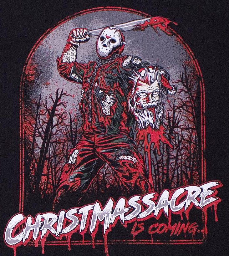 JasonLVoorhees's tweet photo. HO HO NO you don't buddy. You're sitting next to mom. And I'm having venison for dinner.
#Slashmas https://t.co/nboITPrLOv