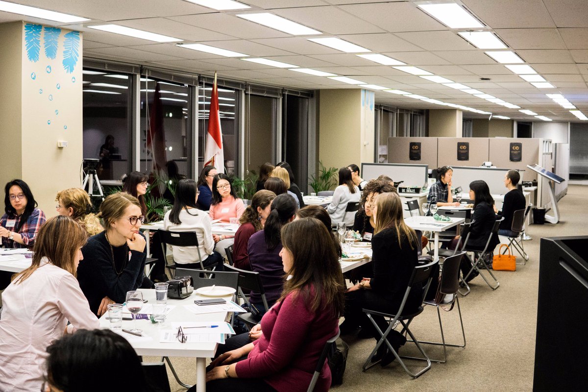 PurposeFive's tweet photo. #FlashbackFriday to the Mentor Speed Dating Event for #WomeninTech!
It’s not everyday women get to network in this speedy sort of way! 👩💻
🙏💻 | BIG THANKS to our collaborator @WCT_BC + venue sponsor @EyexpoTechnolo! 💥 #BLAST2017 -> #BLAST2018 💥 https://t.co/prJtxOCJxq
