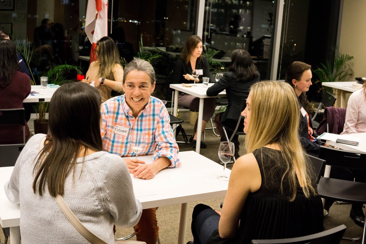 PurposeFive's tweet photo. #FlashbackFriday to the Mentor Speed Dating Event for #WomeninTech!
It’s not everyday women get to network in this speedy sort of way! 👩💻
🙏💻 | BIG THANKS to our collaborator @WCT_BC + venue sponsor @EyexpoTechnolo! 💥 #BLAST2017 -> #BLAST2018 💥 https://t.co/prJtxOCJxq
