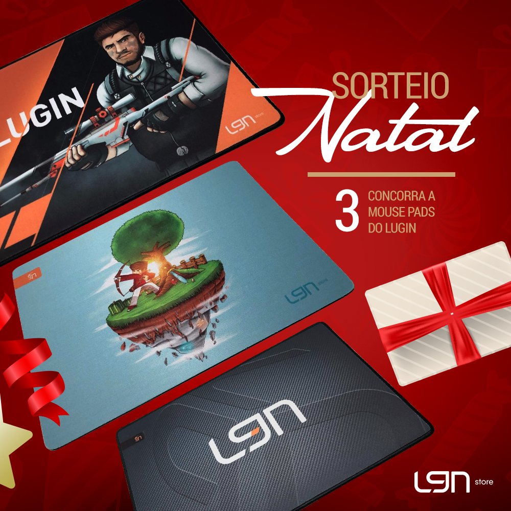 LuginBr's tweet photo. CHEGOU A HORA! 
Vou dar de presente pra vocês 3 MOUSEPADS!!!

🔥 Pra participar curte esse tweet e marca um amigo! @

⚠ Esses mousepads vão estar a venda em Janeiro!

Os 3 vencedores do sorteio vão receber em casa o modelo desejado, com frete grátis (Só BR)

Resultado: 02/jan https://t.co/yx3D0AM86v