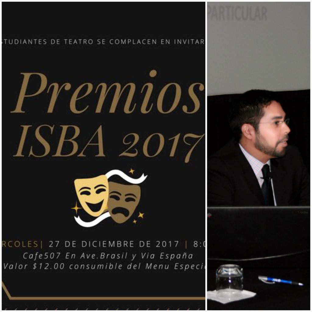 _oscarrawlins's tweet photo. @abdulrizaqipme1 @TeatroPTY @CulturaArtePTY @PuntoBohemio Ahora te invitamos a los premios #ISBA2017 ... en Cafe 507 el proximo 27 de diciembre de 2017. #NoFaltes https://t.co/OA0cusMEkN