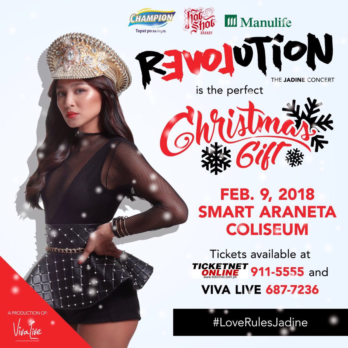 paulalexei's tweet photo. 2.9.18 Stop the war. Spread the love this Christmas #JadineLoveRules @tellemjaye @VivaArtists https://t.co/PLVJOnXpxH