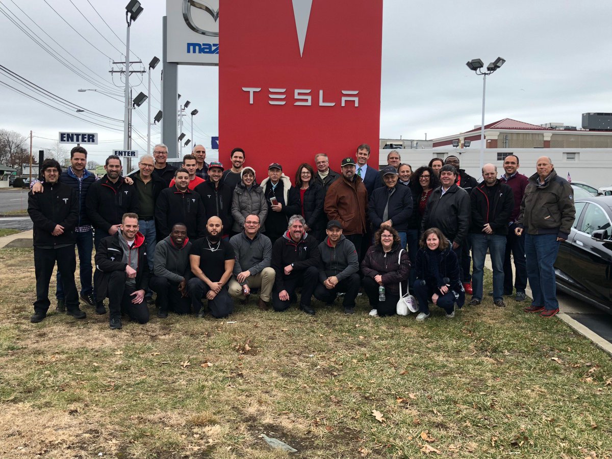 How many car owners host a holiday party for the technicians that service their cars? Tesla owners and reservation holders came from across CT to say “thanks” and to show support for the most exciting innovation company in the world...that can't sell their cars in CT...