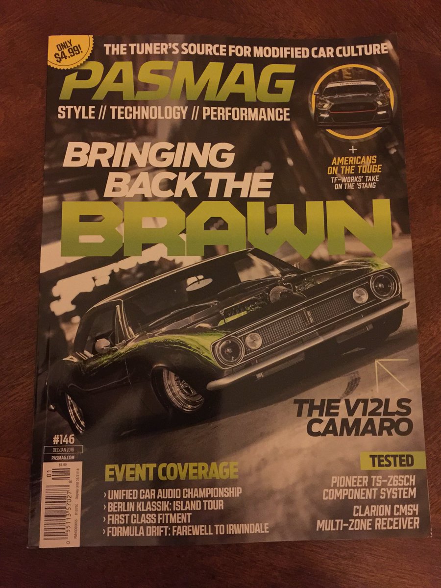 V12LS_COM's tweet photo. The V12LS camaro on the cover of @PASMAG in the mail today. #v12ls #camaro #haltech https://t.co/8laosjhX7b