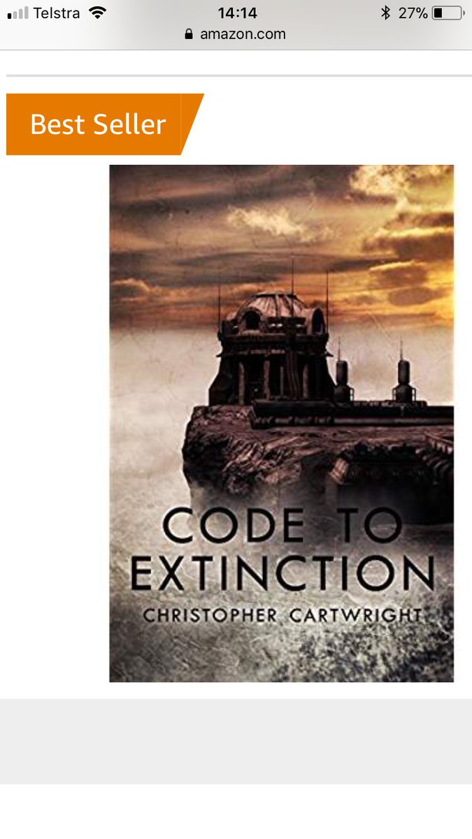CartwrightBooks's tweet photo. Code to Extiction out now. https://t.co/oCUYexK9BH