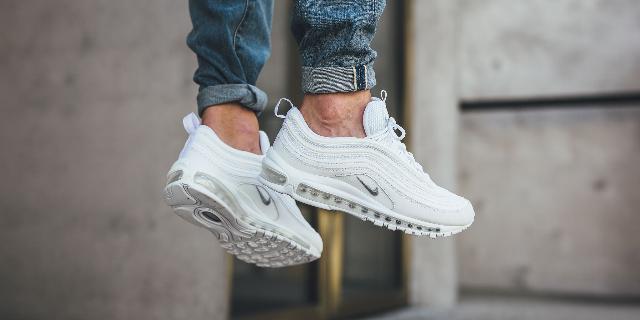 Titolo on X sale NIKE Air Max 97 WHITE WOLF GREY BLACK shop here https t 3IJOdCGDUE nike am97 airmax97 triplewhite airmax white https t 54PoQfflXR X