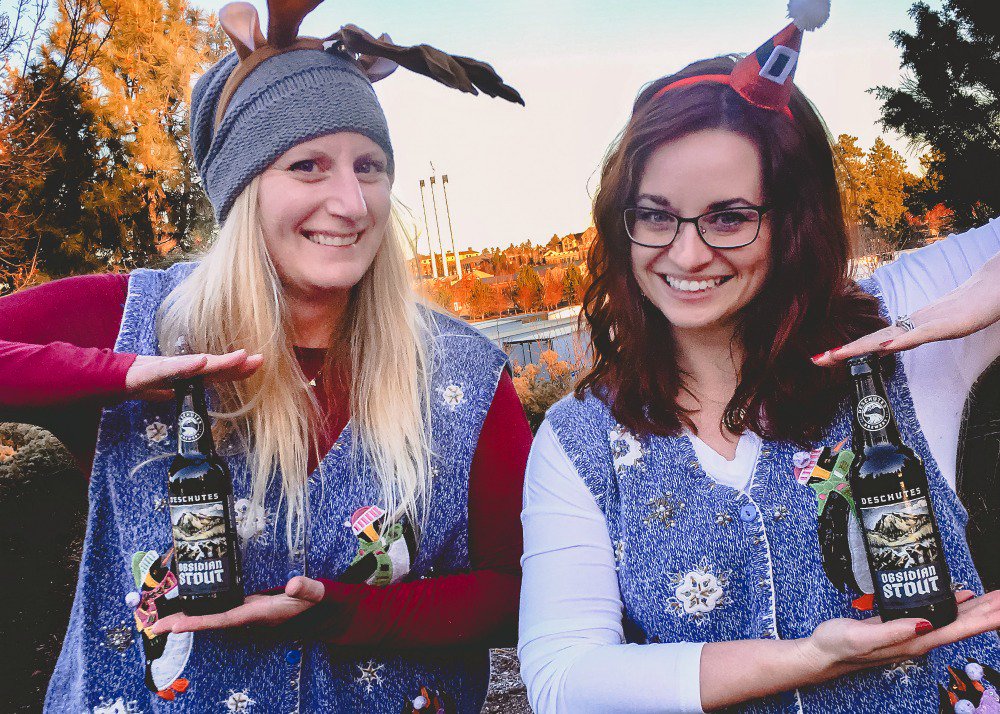DeschutesBeer's tweet photo. Day 10: Santa's helpers #12DaysofBeerandUglySweaters #ObsidianStout #Stout https://t.co/TMRbw6NQAA