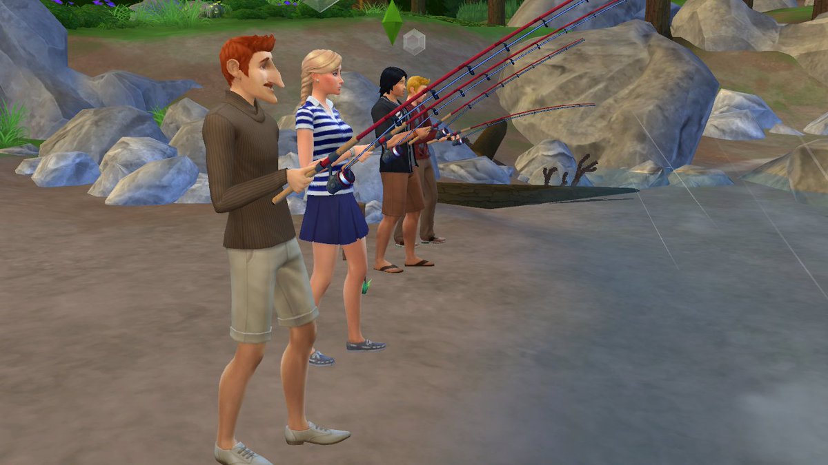 JerryWestaway's tweet photo. Nigel on a fishing vacation and having a cup of coffee @TheGamingLemon #Sims4 #nigelthornberry #gaming #thegaminglemon https://t.co/tM5aAw8Zik