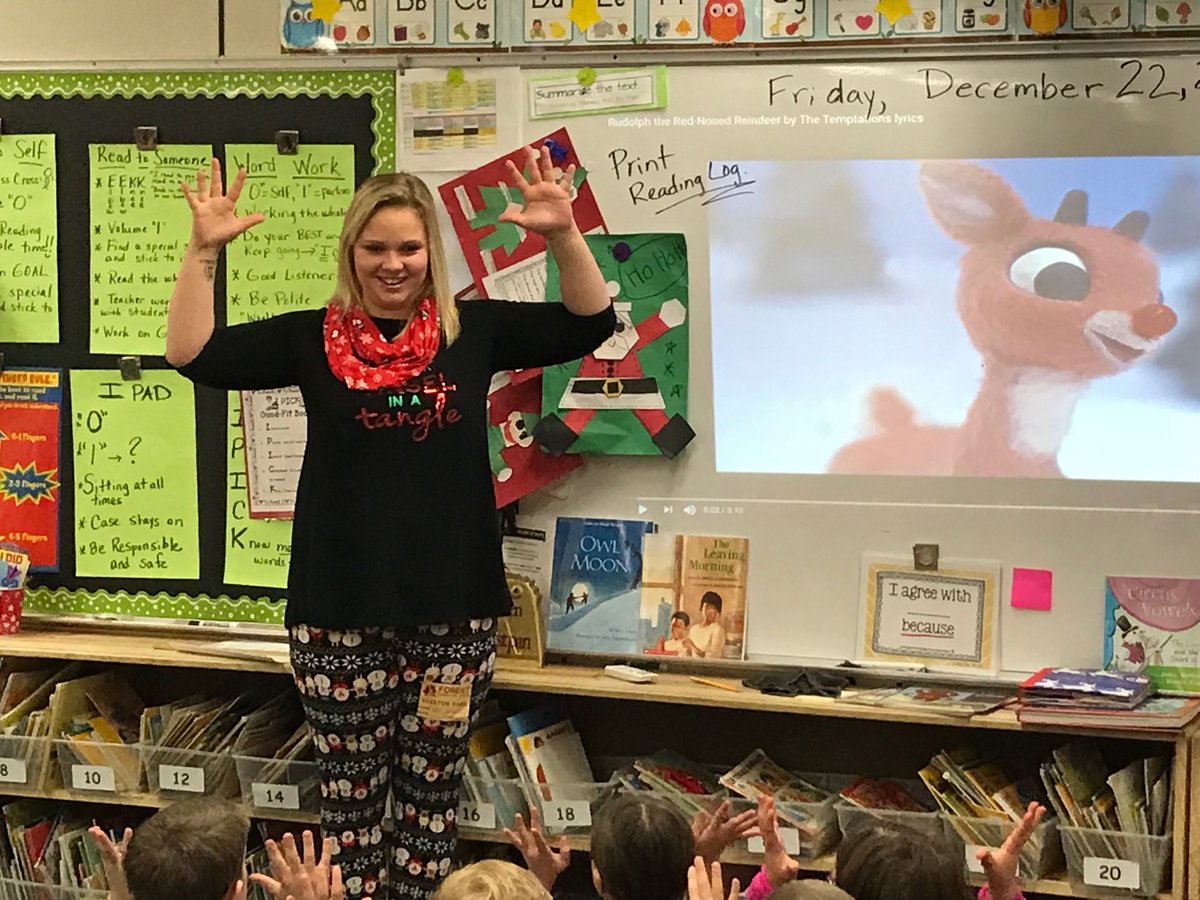 cjvt2000's tweet photo. Forest Elementary, 2nd Grade learned to sign “Rudolf the Red Nose Reindeer” with Miss Jami! https://t.co/VSRlj6HKQ3