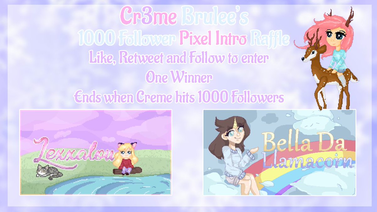 ItsBrenessa's tweet photo. Now is your chance to win a Pixel Intro! 💖 https://t.co/Zu62z1Ib3n